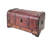 HMF 6402-154 Cofre del Tesoro antiguo con Candado | 54 x 28 x 30 cm | Grande | México