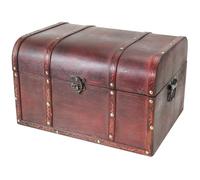 HMF 6406-140 Cofre del Tesoro de Madera | 40 x 30 x 25 cm | Grande | Portugal