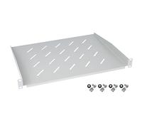 HMF 65499 Estante para Armario de Servidor | 19 Pulgadas | 1 U | 350 mm de Profundidad de Montaje | Gris Claro