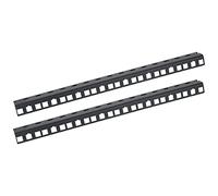 HMF 66808-02 Carril de Rack para gabinete de Servidor | 2 Piezas | 10" | 8U | Negro