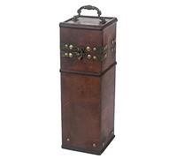 HMF Caja de regalo decorativa vintage de madera con tapa | Para 1 botella de vino | Formato retrato | Francia