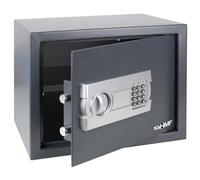 HMF Caja fuerte para hogar, hotel u oficina, caja fuerte para muebles con cerradura de combinación para documentos DIN A4 | 35 x 25 x 25 cm | Antracita