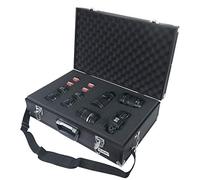 HMF Maletín de Aluminio, maletín para Armas con Espuma precortada | Maletín Protector Resistente para Pistolas, cámaras o Herramientas | 56,5 x 36 x 16 cm | Negro