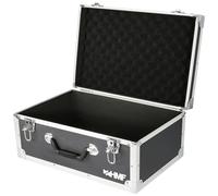 HMF Maletín fotográfico con Espuma, maletín de Transporte Acolchado con Marco de Aluminio para DSLR/réflex y cámaras sin Espejo y Accesorios fotográficos | 48 x 32 x 22,5 cm | Negro