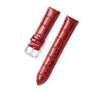 HMFANG Correa De Charol De Cristal, Correa De Color Con Patrón De Bambú For Hombre Y Mujer, De 12 A 22 Mm(Burgundy,Width 20mm)