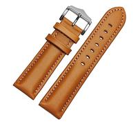 HMFANG - Pulsera de piel auténtica hecha a mano, 18 20 mm, 22 mm, color verde y azul, 21mm, Acetato, No es una piedra preciosa