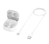 HMHAMA Funda de Carga de Repuesto para Auriculares Samsung Galaxy Buds FE SM-R400, Base de Carga, Color Blanco, sin Auriculares