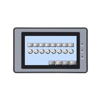 HMI pantalla táctil Interfaz hombre-máquina (HMI) de 4,3 pulgadas con comunicación RS485, 232 y 422, CC 10-30 V y Modbus RTU.
