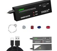 HMKIS Probador de diamantes, alimentado por USB, probador de diamantes de joyería fácil de usar aplicable a diamantes de 0,025 quilates y superiores, selector de diamantes para principiantes y