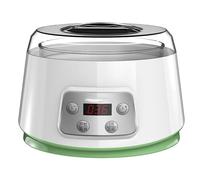 HmLotd Yogurtera, Mini Yogurtera Fermentada Compacta con 4 Recipientes de Vidrio Revestimiento de Vidrio de Gran Capacidad Fermentación a Temperatura Constante para Yogur, Yogur Griego, Queso, Natto