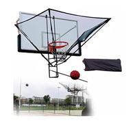 HMLSYZX Accesorio de Red de Rebote de Baloncesto, Retornador de Pelota con Red de Retorno Giratoria de 180°, Equipo de Baloncesto Ideal para un Entrenamiento