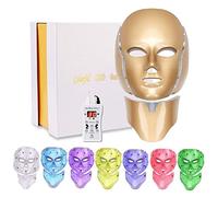 HMLSYZX Máscara Facial LED, 7 Colores Terapia de luz Dispositivo de Belleza de Fotones Faciales, para Rejuvenecimiento Facial, Reducción de Arrugas, Antienvejecimiento