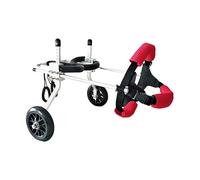 HMLSYZX Sillas de ruedas para perros, andador asistido para perros discapacitados, ruedas de perro para patas traseras, 2 ruedas ajustables para patas traseras, ayuda de rehabilitación de patas