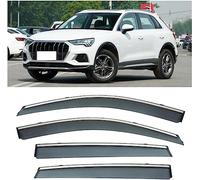 HMLTD Coche Deflectores Cortavientos para Audi Q3 2019-2021, Ventanas Laterales Deflector Delantera Trasera Protector de Humo Lluvia Visera
