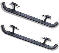 HMLTD Faldones Laterales Izquierdos para Rover Defender 110, Estribo Lateral Negro Aluminio