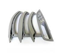 HMNMXQ para X5 para X6 E70 E71 E72 2007-2014 RHD Interior Puerta Conductor Lado Derecho Reposabrazos Cuero Tirador Conjunto Completo Manija Puerta Cocha(RHD Gray 7Piece)
