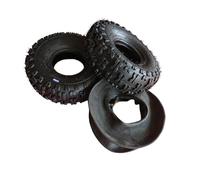 HMParts 2 neumáticos cuádruples 4.10-4 con 2 cámaras para ATV, quad, tractor de césped, cortacésped, quad infantil, quad, quitanieves