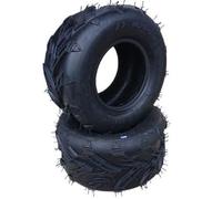 HMParts 2x Neumático 16x8.00-7 16x8-7 Pulgadas Apto para Atv Quad para Niños Tractor Cortacésped