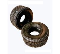 HMParts Neumáticos 2 x 15 x 6.00 - 6 4PR Junkai tractor cortacésped cortacésped cortacésped quitanieves quad ATV