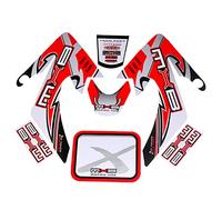 HMParts Pit Bike/Dirt Bike Top Set de Pegatinas X - Rojo