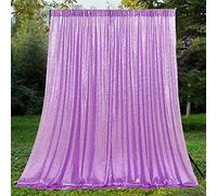 HMQIANG Cortinas de lentejuelas de lavanda para fotografía de 1,5 m x 1,8 m, 1 panel para fiestas de boda, telón de fondo de tela brillante