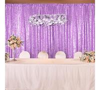 HMQIANG Telón de fondo de lentejuelas lavanda 1,5 m x 1,8 m, 1 panel brillante de fondo para decoración de fiestas, cumpleaños, bodas