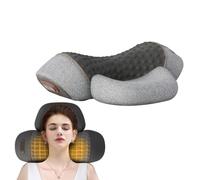 HMRMZBD Almohada cervical para dormir, masaje especial, relleno de espuma viscoelástica, tracción elevable, compresión de calor, almohada cilíndrica para el cuello