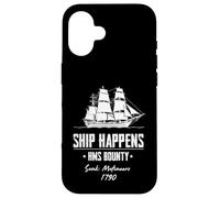 HMS Bounty Pitcairn Island Motín Fletcher Christian Tahití Carcasa para iPhone 16