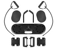 HMS DBP02 - Tabla 3 en 1 con temporizador y soporte para smartphone | Bandas de resistencia, 8 rollos, máx. Carga de 130 kg, diseño plegable, 35 x 58 cm