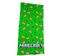 HM'S HOME'SECRET Jay Franco Toalla de Playa Minecraft, Microfibra, 70 x 140 cm, Verde con Diseño de Creeper y TNT
