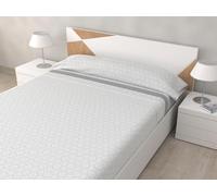 HM'S HOME'SECRET Juego de Sábanas de 100% Microfibra, 3 Piezas, Varios Modelos y Tamaños. (Amanecer Gris, Cama 135cm)