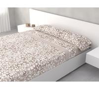 HM'S HOME'SECRET Juego de Sábanas de 100% Microfibra, 3 Piezas, Varios Modelos y Tamaños. (Anais Beige, Cama 105cm)