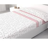 HM'S HOME'SECRET Juego de Sábanas de 100% Microfibra, 3 Piezas, Varios Modelos y Tamaños. (Angela Rosa, Cama 180cm)