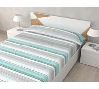 HM'S HOME'SECRET Juego de Sábanas de 100% Microfibra, 3 Piezas, Varios Modelos y Tamaños. (Calma Gris, Cama 135cm)