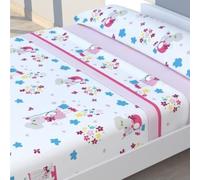 HM'S HOME'SECRET Juego de Sábanas de 100% Microfibra, 3 Piezas, Varios Modelos y Tamaños. (Cama 90cm, Infantil Ratita)