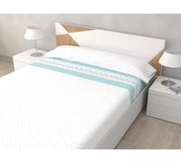 HM'S HOME'SECRET Juego de Sábanas de 100% Microfibra, 3 Piezas, Varios Modelos y Tamaños. (Cristal Aqua, Cama 150cm)