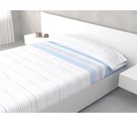 HM'S HOME'SECRET Juego de Sábanas de 100% Microfibra, 3 Piezas, Varios Modelos y Tamaños. (Estela Azul, Cama 105cm)