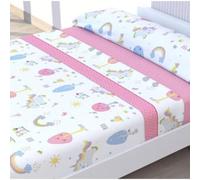 HM'S HOME'SECRET Juego de Sábanas de 100% Microfibra, 3 Piezas, Varios Modelos y Tamaños. (Infantil Unicornio, Cama 105cm)