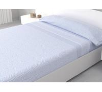 HM'S HOME'SECRET Juego de Sábanas de 100% Microfibra, 3 Piezas, Varios Modelos y Tamaños. (Luma Azul, Cama 150cm)