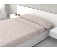 HM'S HOME'SECRET Juego de Sábanas de 100% Microfibra, 3 Piezas, Varios Modelos y Tamaños. (Luma Beige, Cama 180cm)