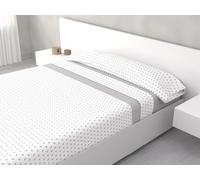 HM'S HOME'SECRET Juego de Sábanas de 100% Microfibra, 3 Piezas, Varios Modelos y Tamaños. (Valentina Gris, Cama 105cm)