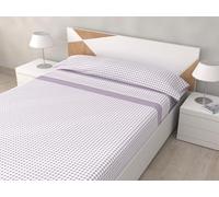 HM'S HOME'SECRET Juego de Sábanas de 100% Microfibra, 3 Piezas, Varios Modelos y Tamaños. (Vichi Malva, Cama 135cm)