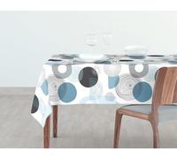 HM'S HOME'SECRET Mantel Antimanchas de Poliéster, Variedad De Modelos y Colores 4 Medidas Disponibles. (Hungry Gris, 145 x 240 cm)