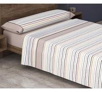 HM'S HOME'SECRET Roomers 2026 Juego de sábanas Estampadas Calidad 30/30 144 Hilos, 50% poliéster y 50% algodón 15 Diseños en 2 Colores (Dakota Beige, Cama 180cm + 2 Fundas Almohada)