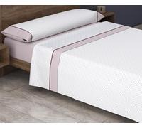 HM'S HOME'SECRET Roomers 2026 Juego de sábanas Estampadas Calidad 30/30 144 Hilos, 50% poliéster y 50% algodón 15 Diseños en 2 Colores (Luna Rosa, Cama 135cm)