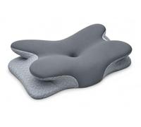 HM'S HOME'SECRET Roomers Bed Linen Almohada Cervical Viscoelástica Ergonómica con Reposabrazos, 63x34x14 cm, Funda Transpirable y Lavable, Soporte para Dormir Boca Arriba, de Lado y Boca Abajo