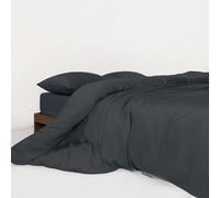 HM'S HOME'SECRET Roomers Bed Linen - Juego de Sábanas 100% Bambú Natural, 300 Hilos, Tacto Seda, Certificación Oeko-Tex 8 Tamaños (Gris, Cama 105cm)