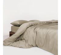 HM'S HOME'SECRET Roomers Bed Linen - Juego de Sábanas 100% Bambú Natural, 300 Hilos, Tacto Seda, Certificación Oeko-Tex 8 Tamaños (Arena, Cama 90cm)