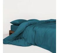 HM'S HOME'SECRET Roomers Bed Linen - Juego de Sábanas 100% Bambú Natural, 300 Hilos, Tacto Seda, Certificación Oeko-Tex 8 Tamaños (Turquesa, Cama 180cm)