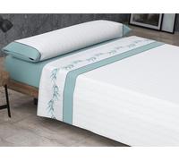 HM'S HOME'SECRET Roomers Juego de sábanas Estampadas Calidad 30/30 144 Hilos, 50% poliéster y 50% algodón 5 Diseños en 2 Colores. (Aqua, Cama 150cm, Aura)